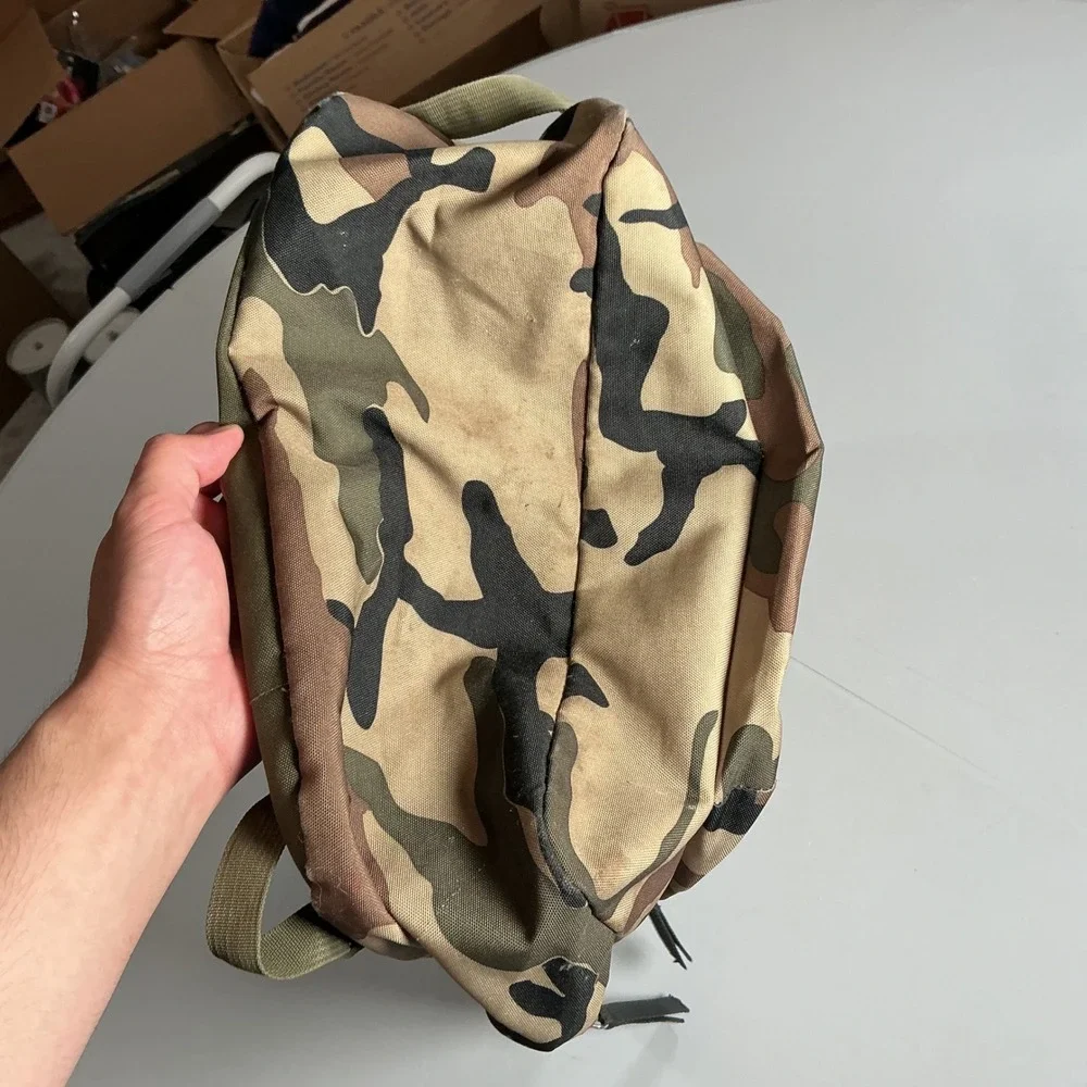 JanSport Backpack Unisex OS Woodland Camo Canvas Streetwear Gorpcore Utility Bag